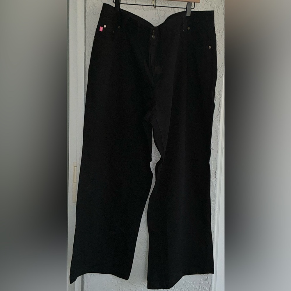 Woman Within Women's Natural Fit Black Denim Pants (NWOT)